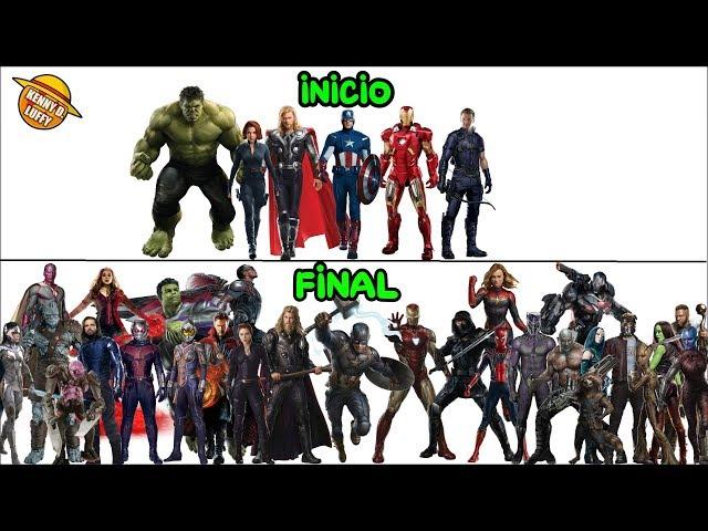 TODOS LOS EQUIPOS DE  LOS VENGADORES QUE EXISTIERON HASTA AVENGERS ENDGAME