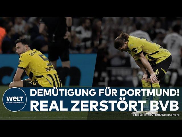 CHAMPIONS LEAGUE: BVB suffer defeat! Real Madrid humiliates Borussia Dortmund - VfB Stuttgart wins