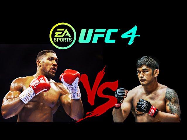 Anthony Joshua VS Aung La (Boxing vs MMA) fight in UFC4 Game