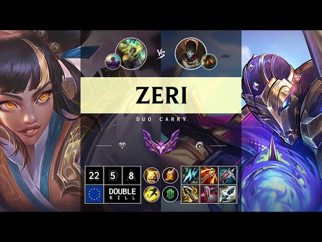 Zeri ADC vs Jhin: Legendary - EUW Master Patch 14.15