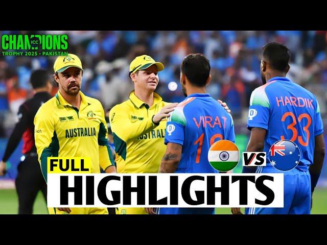 India vs Australia ICC Champions Trophy 2025 Semi Final Match Highlights | IND Vs AUS Highlights