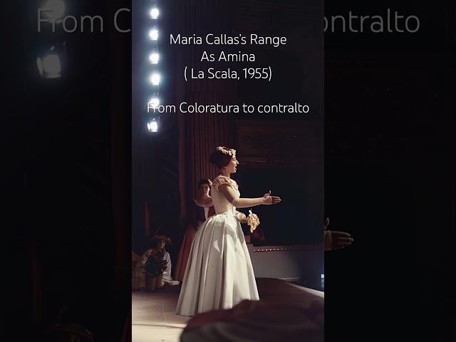 Maria Callas’s Extreme Vocal Range as Amina (Scala, 1955)