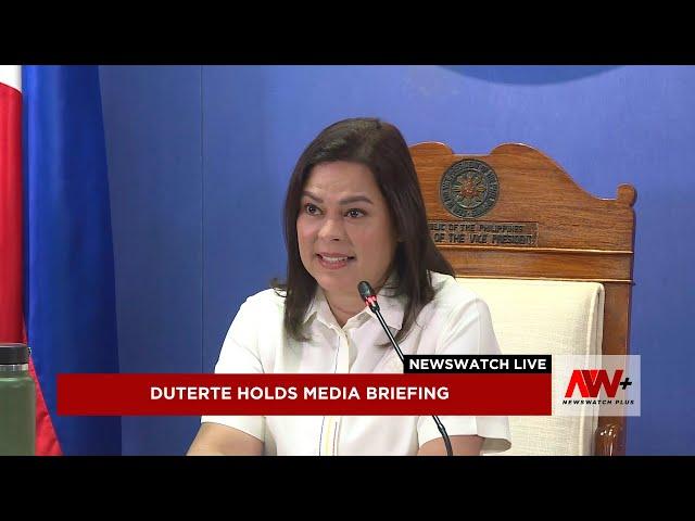 Duterte holds media briefing | NewsWatch Live