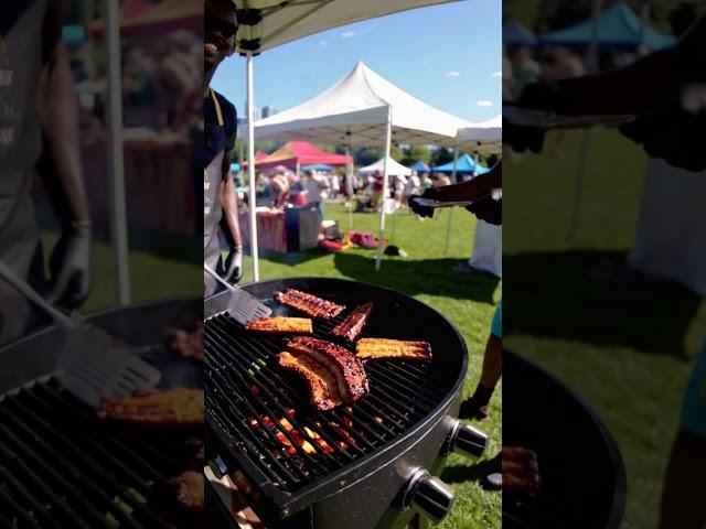 Afro Western BBQ near Prince Island Park in Calgary, Alberta. #ai