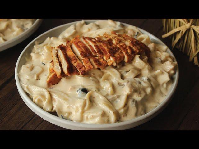 Restaurant Style Fettuccine Alfredo Pasta  Recipe By Chef Hafsa