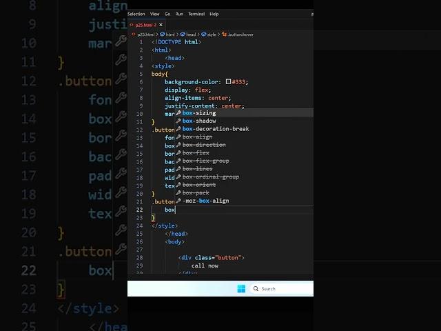 How To Create Button Using HTML|CSS