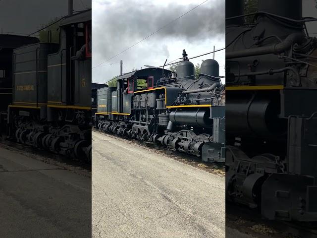 Shay Steam Locomotive and a Caboose Train! #trains #railroad