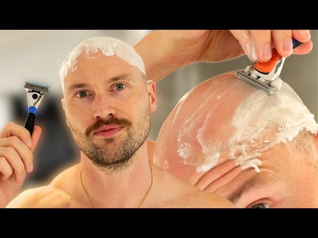 How To EASILY Shave Your Head BALD With A Razor For The First Time