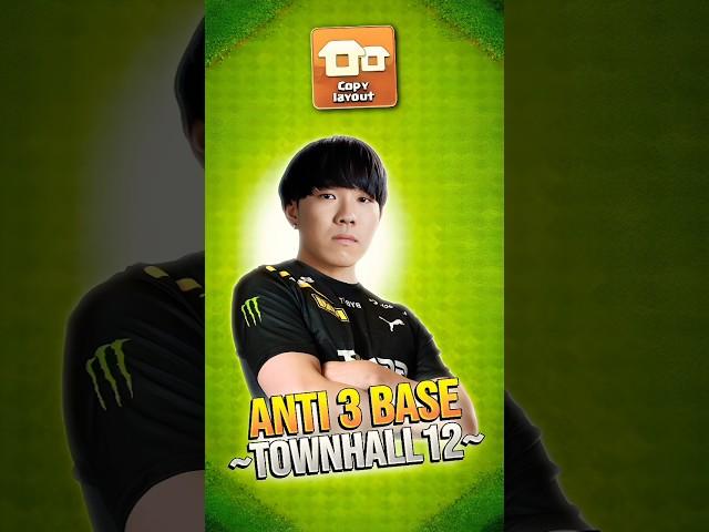 TH12 WAR BASE ANTI 3 STAR (CLASH OF CLANS)
