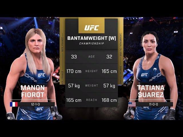 UFC 5 AI vs AI: Manon Fiorot vs Tatiana Suarez - A Clash of Styles in the Flyweight Division