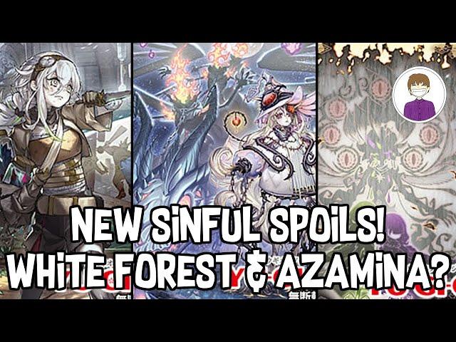 NEW SINFUL SPOILS CARDS! COMBINE WHITE FOREST & AZAMINA? Yu-Gi-Oh!