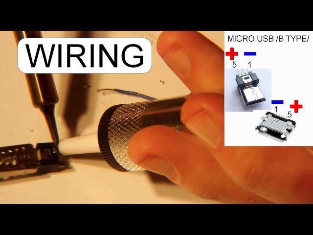 WIRING MICRO USB MALE CONNECTOR