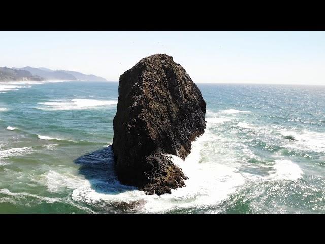 Seaside & Canon Beach Oregon drone video 4K