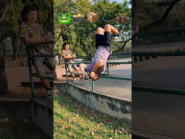 Parkour Pranks With Emojis pt.8 #kiryakolesnikov #parkour #stunt #funny #prank  #flip #comedy