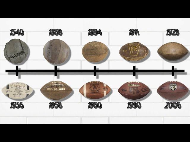 The Evolution of the NFL Football Ball! (American Football Ball Over the Years)