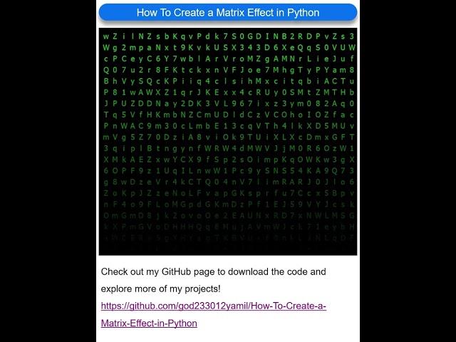 How To Create a Matrix Effect Rain Using PyQt