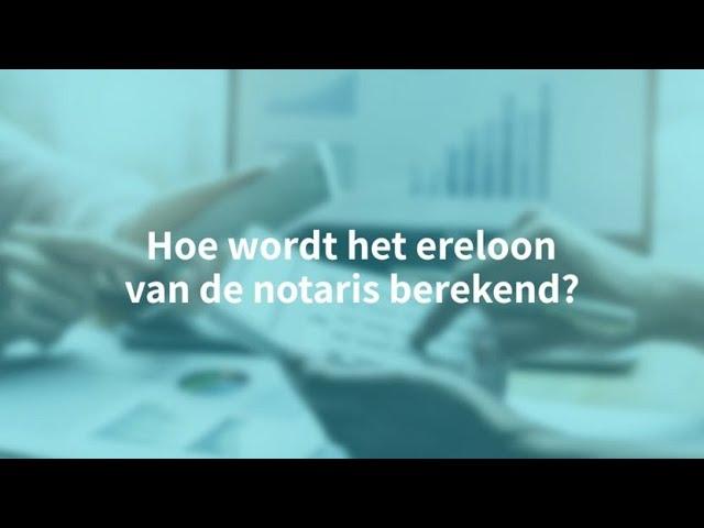 Notaristip: hoe wordt het ereloon van de notaris berekend?