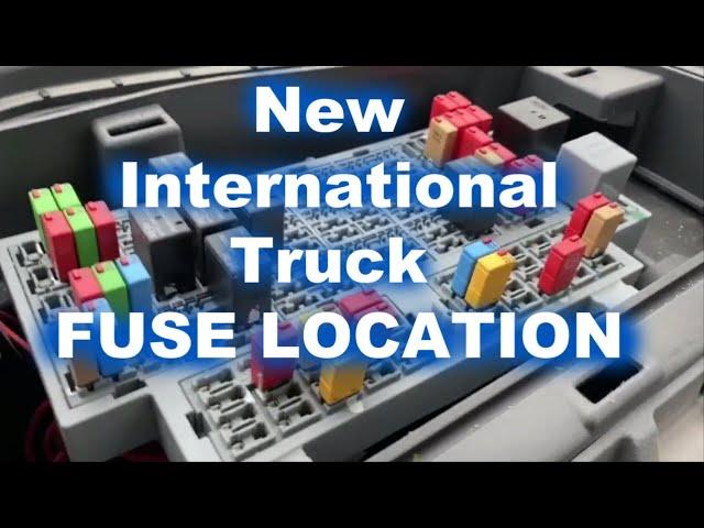 2020 International LT,RH,MV, Truck (Fuse location & lighter USB fuses)