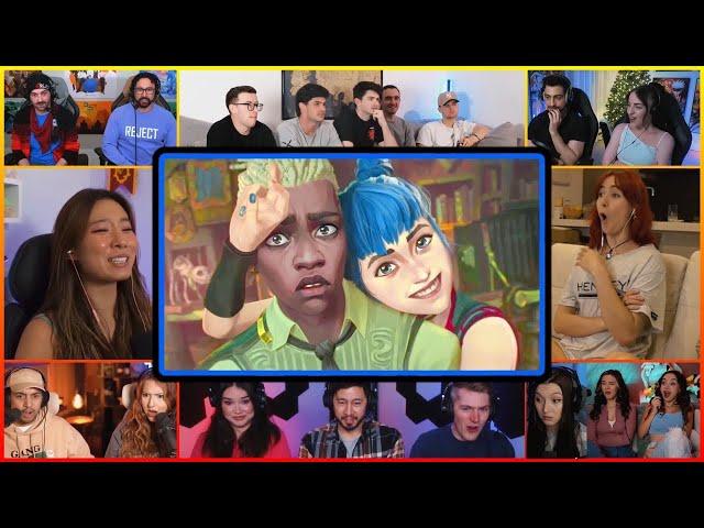 YouTubers React To The OPENING SCENE WITH EKKO | Arcane S2 Ep 7 Opening Reaction Mashup