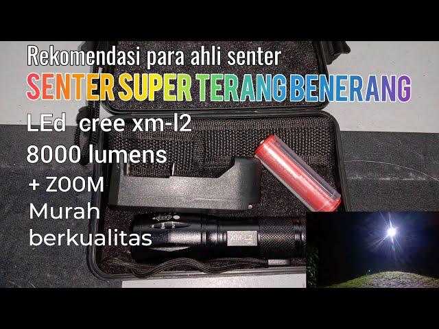 Senter swat zoom paling terang XM-L2  LUMENS | Unboxing | Tutorial | MJ241