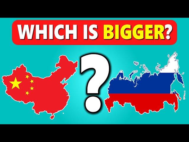 Which Country is Bigger? | Country Quiz Challenge