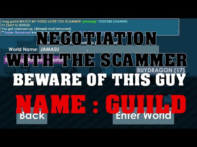 NEGOTIATION with SCAMMER name ---- || GUIILD