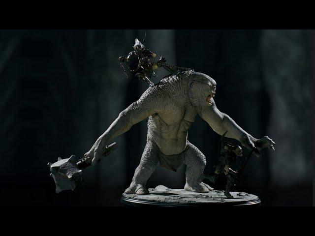 The Lord Of The Rings | The Cave Troll of Moria statue by Wētā Workshop Collectibles