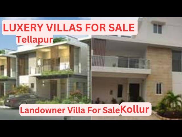 Luxury Villa For   Sale In Kollur  Villas  Sale In Tellapur Villas Sale In Hyderabad 8885379149