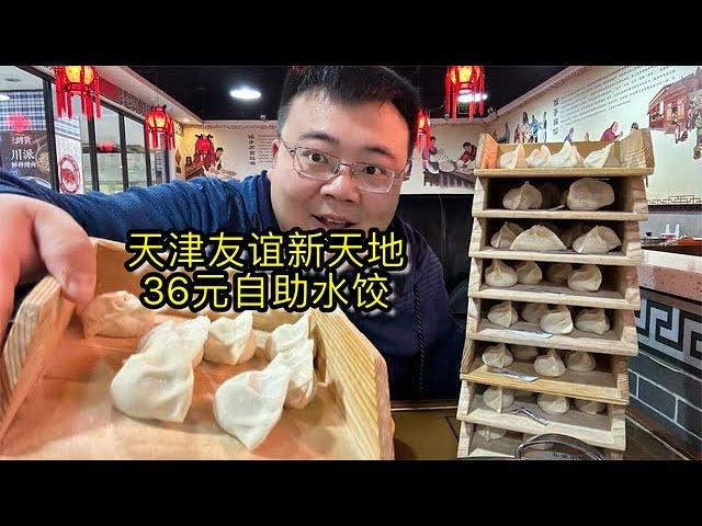 冬至吃饺子喽，天津友谊新天地36元水饺自助，皮薄馅大真好吃！