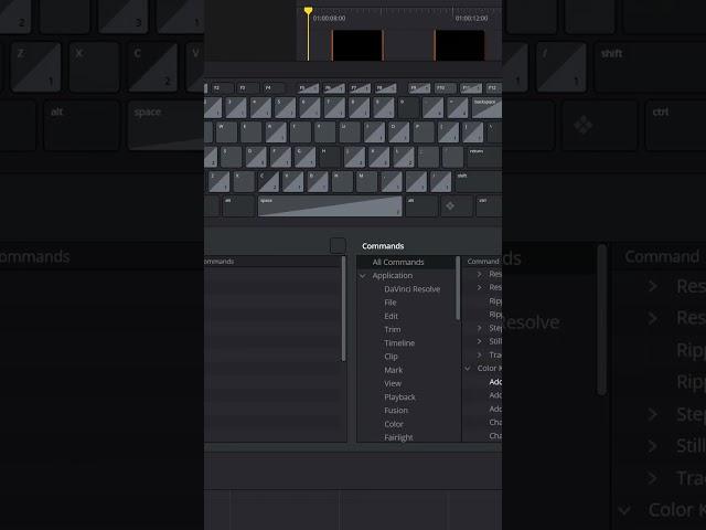 Custom Keyboard Shortcuts - DaVinci Resolve for NOOBS! - Tip #25