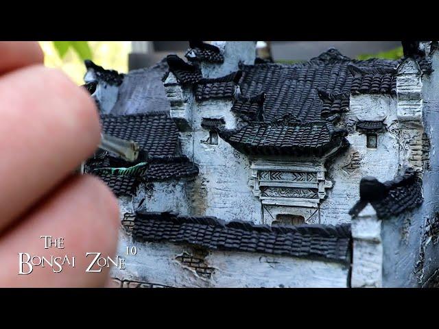 Chinese Village Penjing, Show Prep, Part 2, The Bonsai Zone, Sept 2023