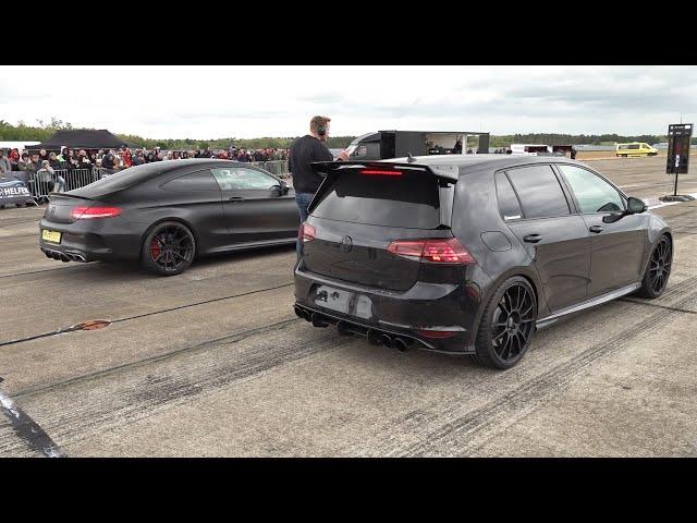 650HP VW Golf 7 R PK Performance Tuning vs Mercedes-AMG C 63 S Coupe