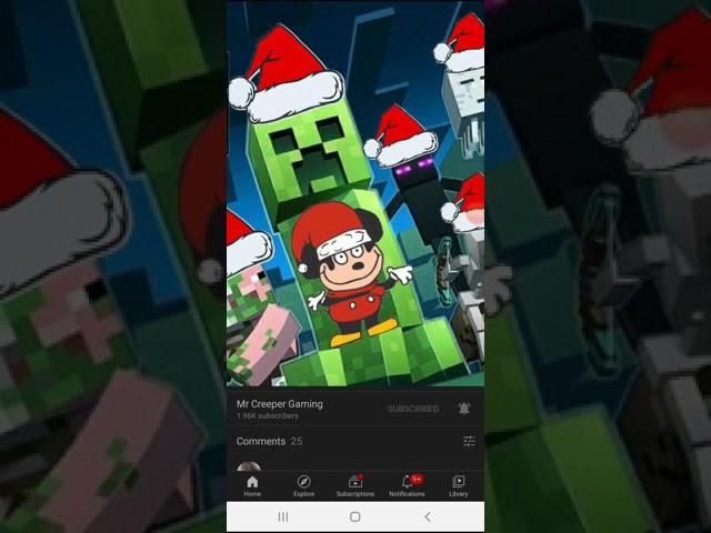 Mr Creeper Gaming Have a Christmas Profile picture!