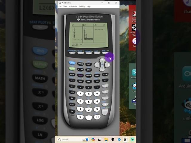 Finding the regression line using TI 84 #maths #calculator #statistics #regressionanalysis