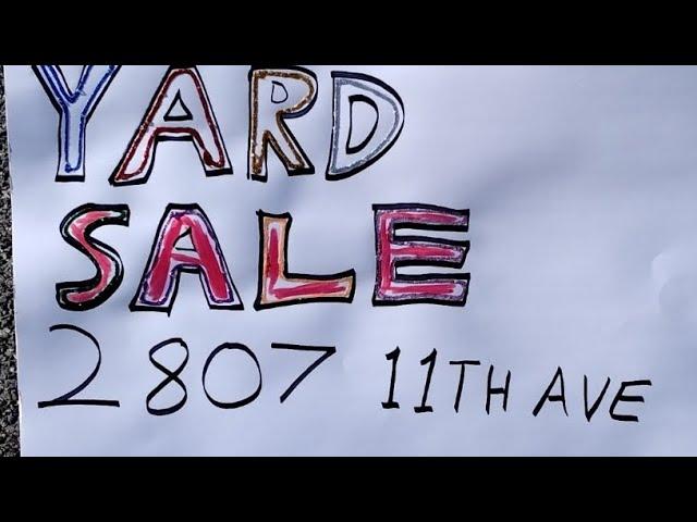 Charitable Yard Sale Event: 2807 11th Ave, Lewiston, Idaho. Assisting people with special needs and