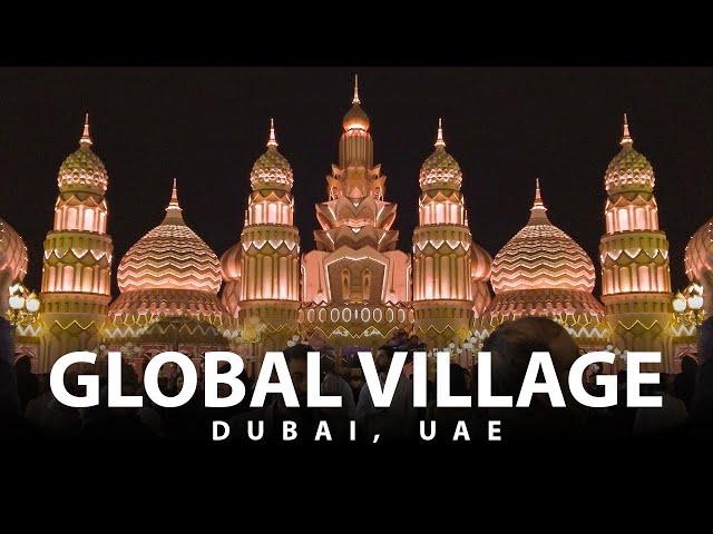 Dubai Global Village (4K)| Walking Tour | Mini Wold.