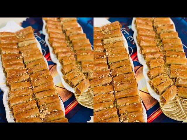 طريقة عمل بقلاوة بالكنافة | العزومة مع الشيف فاطمة أبو حاتي