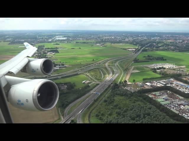 KLM 747-400 - Amazing takeoff from Amsterdam to Chicago O'Hare