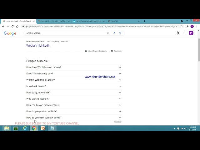 How to open a webtalk account 2021