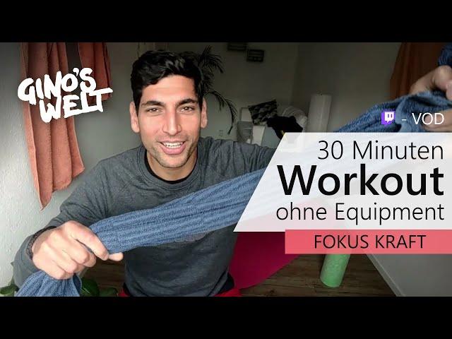 30 Minuten Kraft Workout zum Mitmachen | Gino Singh Homeworkouts