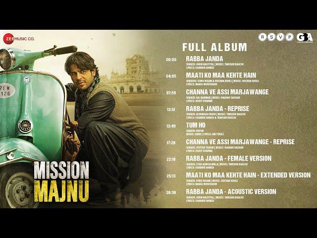 Mission Majnu - Full Album | Sidharth Malhotra, Rashmika Mandanna | Tanishk B,Arko,Rochak K,Raghav S