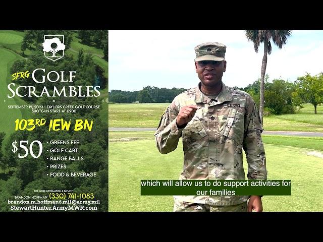 103rd IEW BN SFRG Golf Scramble - September 19