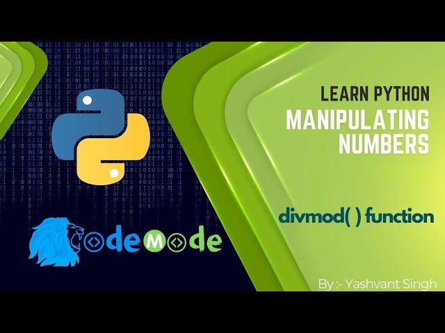 divmod() function in Python || Use of divmod() function in Python || CodeMode