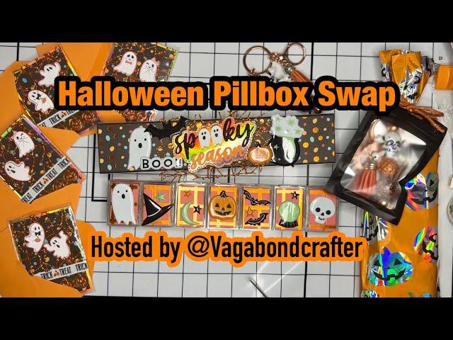 Outgoing: Halloween Embellishment Pillbox Swap | Hosted by @Vagabondcrafter | October 2024