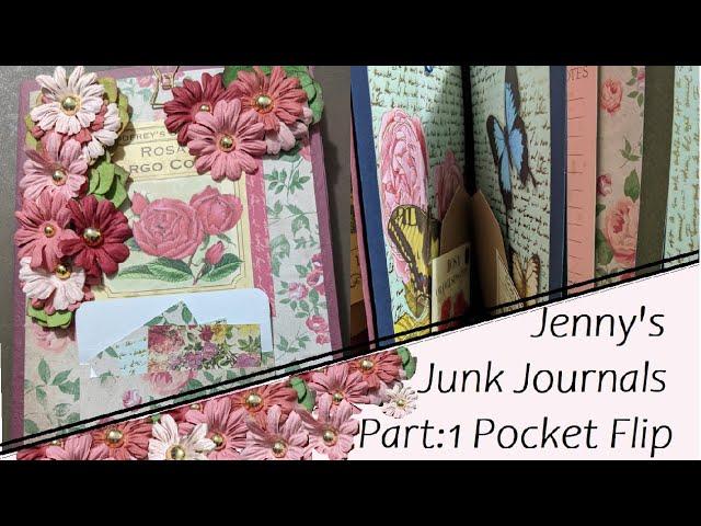 Jenny's Junk Journals / Part 1 / How to Make a Simple & Easy Flip Book with Pockets