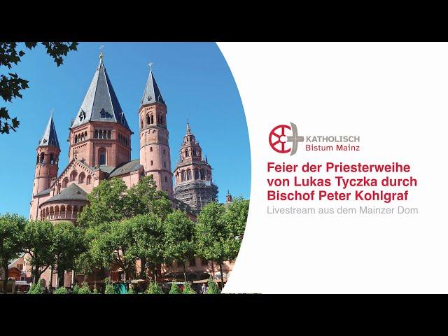 Livestream der Priesterweihe von Lukas Tyczka durch Bischof Peter Kohlgraf aus dem Mainzer Dom