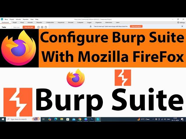 How to Configure Burp Suite With Mozilla Firefox Browser in Windows Laptop or Pc