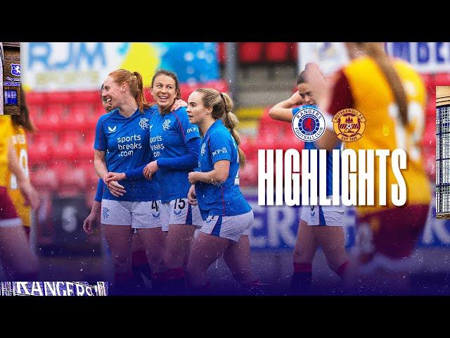 HIGHLIGHTS | Rangers Women 2-0 Motherwell | 06 Oct 2024