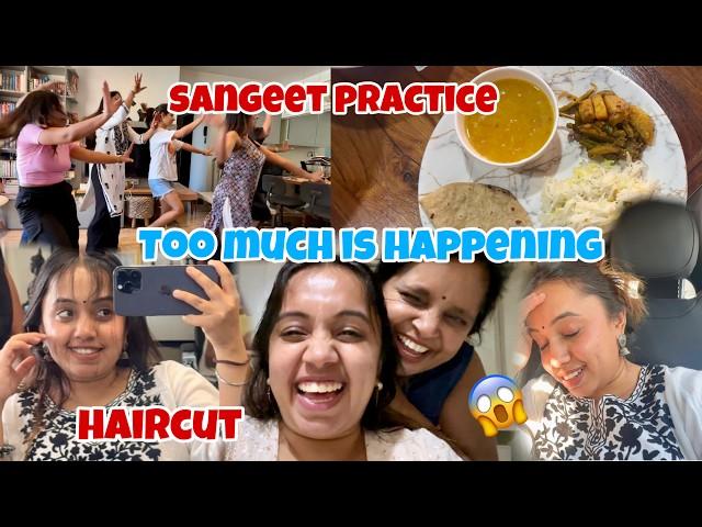 Too much is happening Sangeet practice