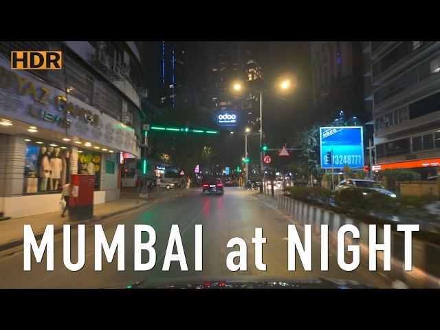 4KHDR Night Drive in Classic South Mumbai '24